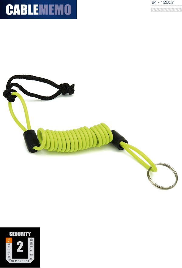 Antirobo Cable memo recordatorio 120cm - Imagen 2