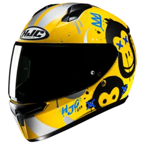 Casco integral C10 GETI juvenil niños amarillo