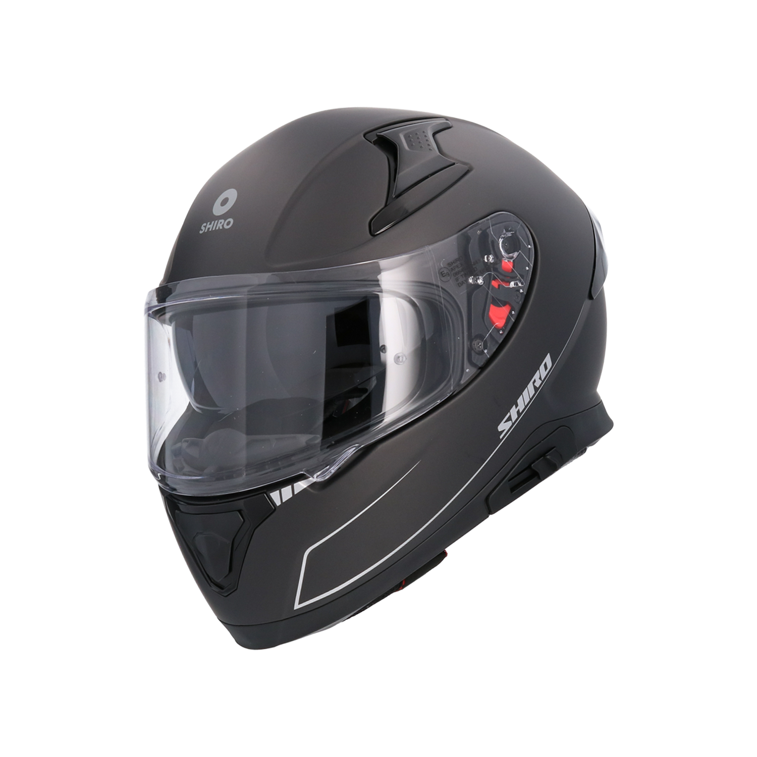 Casco Katana negro mate + 1extra visor included shiro - Imagen 7