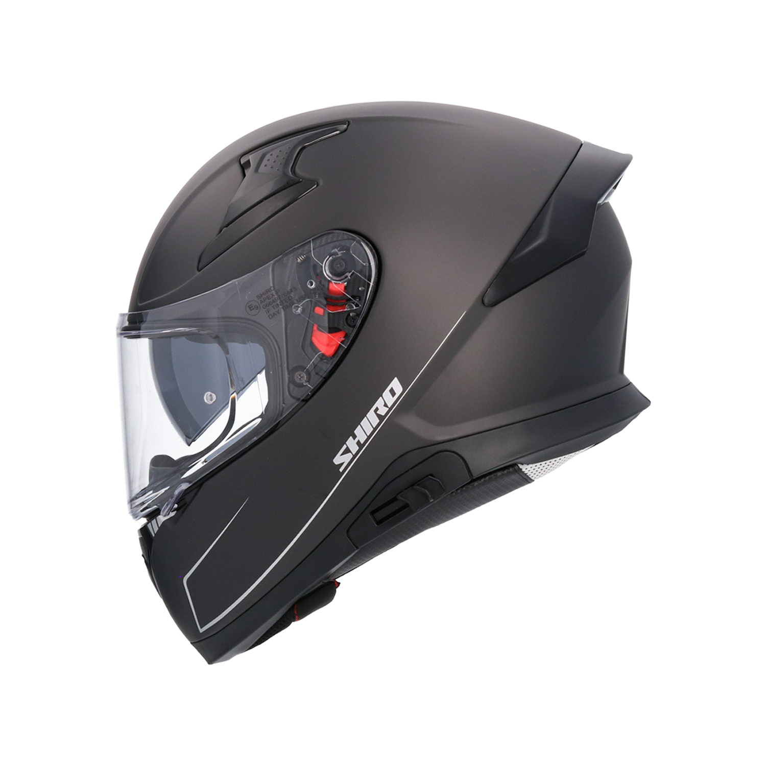 Casco Katana negro mate + 1extra visor included shiro - Imagen 2