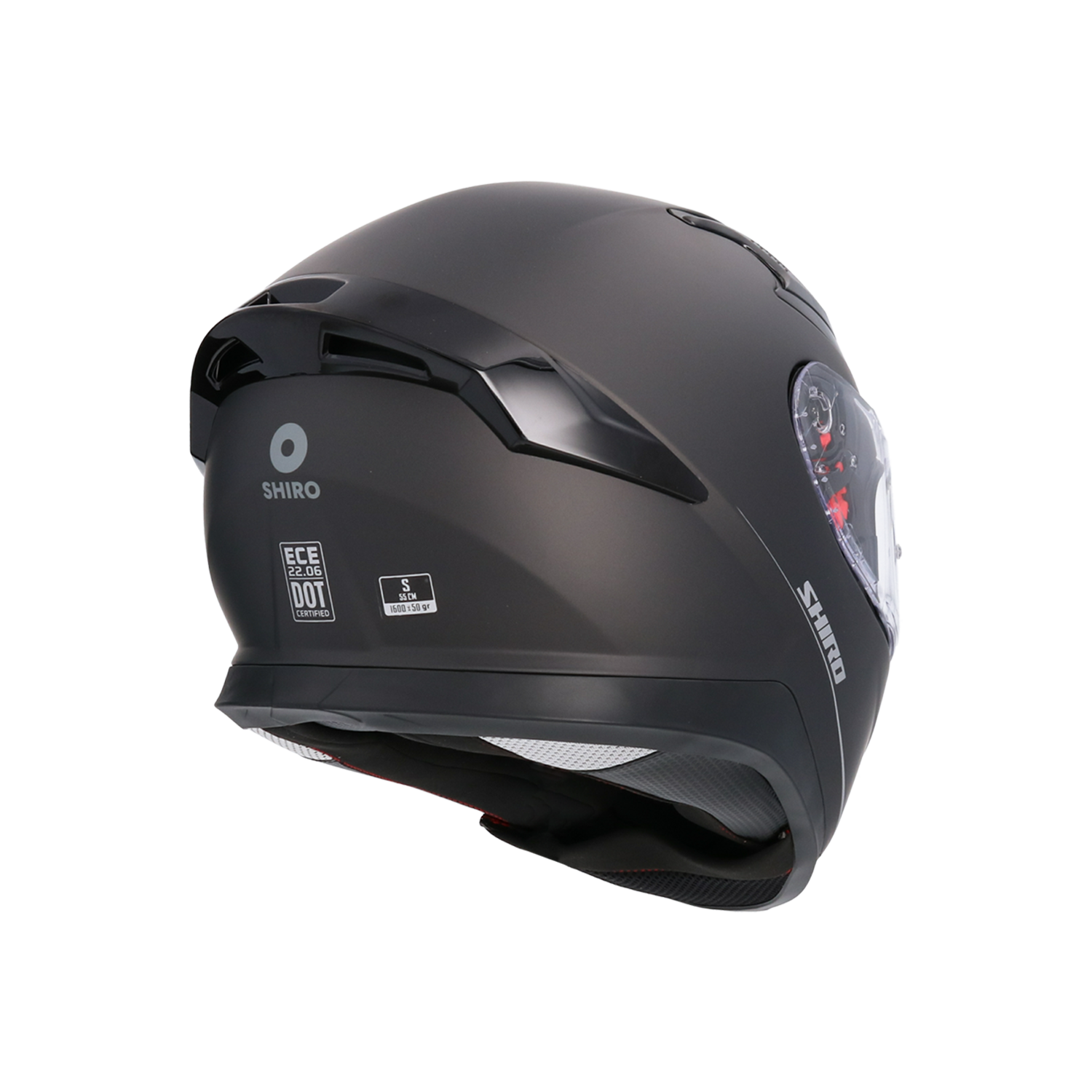 Casco Katana negro mate + 1extra visor included shiro - Imagen 3