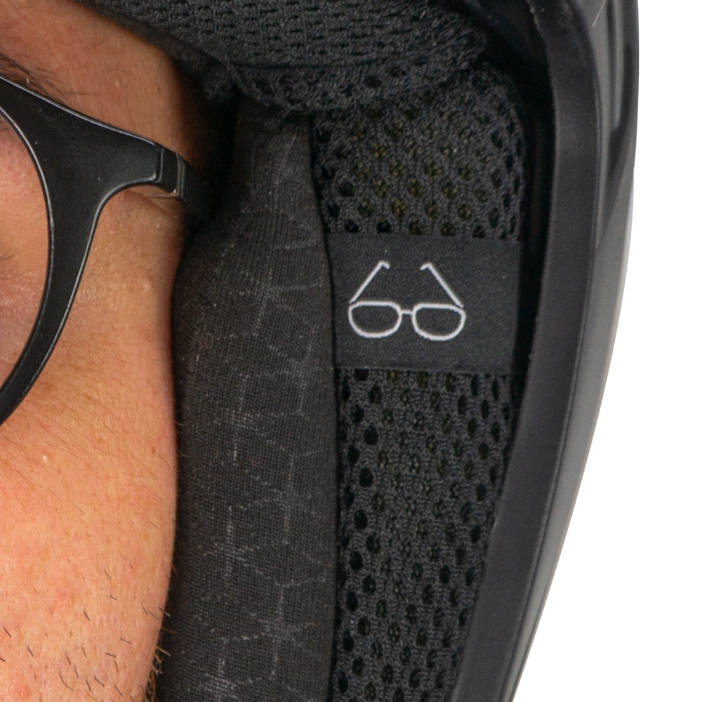 Casco jet trial con gafas solar 155 Rush negro mate - Imagen 4