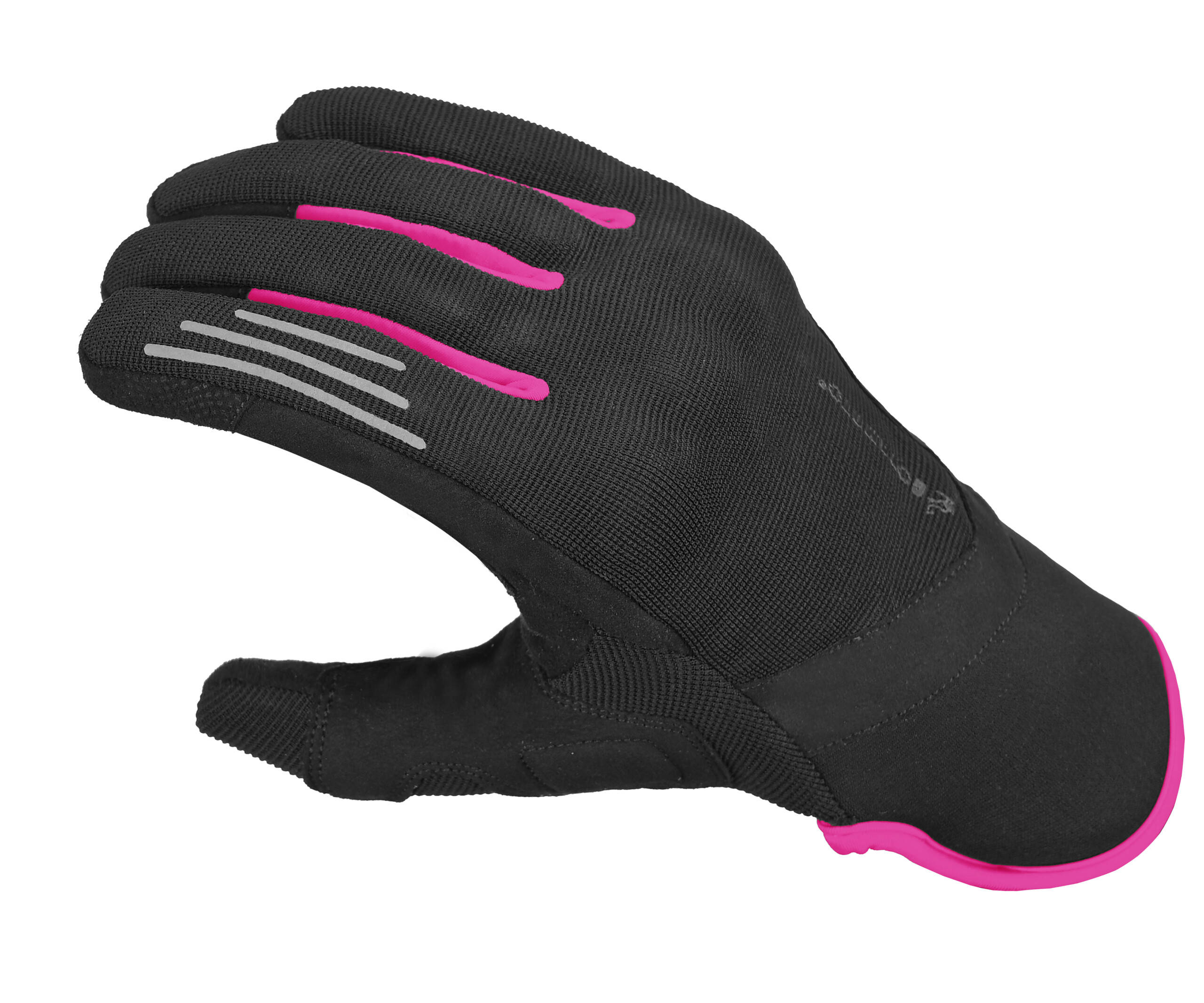 GM213FU Four way air Guantes verano con protecciones fucsia negro Mujer