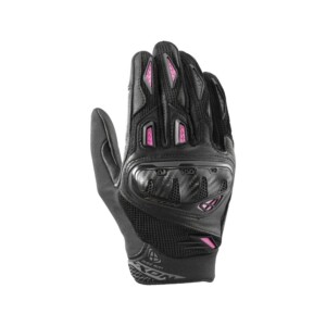 Guantes Rise air 2 para verano negro fucsia mujer Ixon
