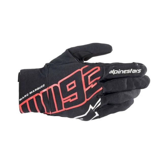 Guantes Aragon alpinestar negro rojo