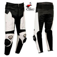 PANTALÓN DE PIEL PARA MOTORISTAS CON PROTECCIONES DE TITANIO