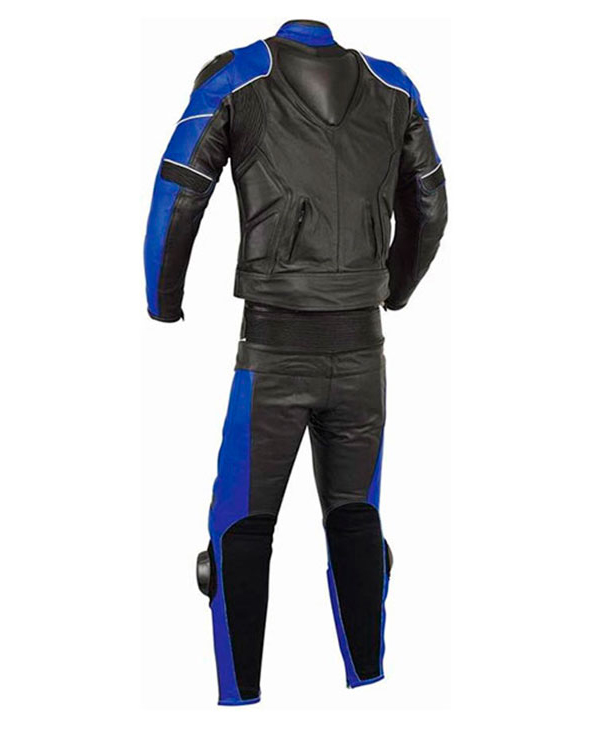 MONO DE PIEL DE DOS PIEZAS CON PROTECCIONES DE TITANIO