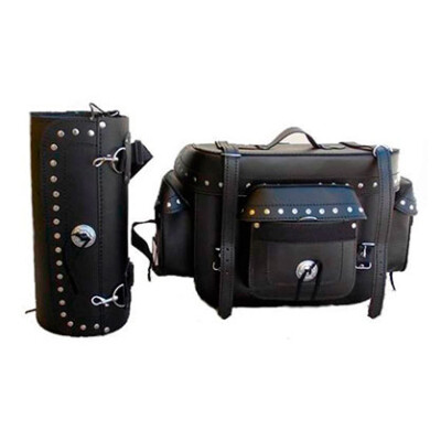 Baúl trasero de piel reforzado con rulo 37 litros