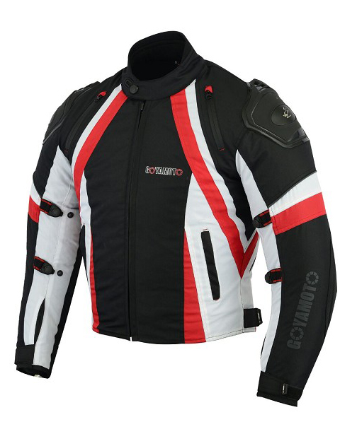 CHAQUETA DE MOTO EN CORDURA CON PROTECTORES EXTERIORES DE TPU Y TITANIO