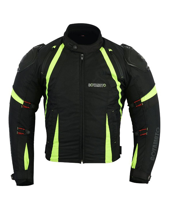 CHAQUETA DE MOTO EN CORDURA CON PROTECTORES EXTERIORES DE TPU Y TITANIO