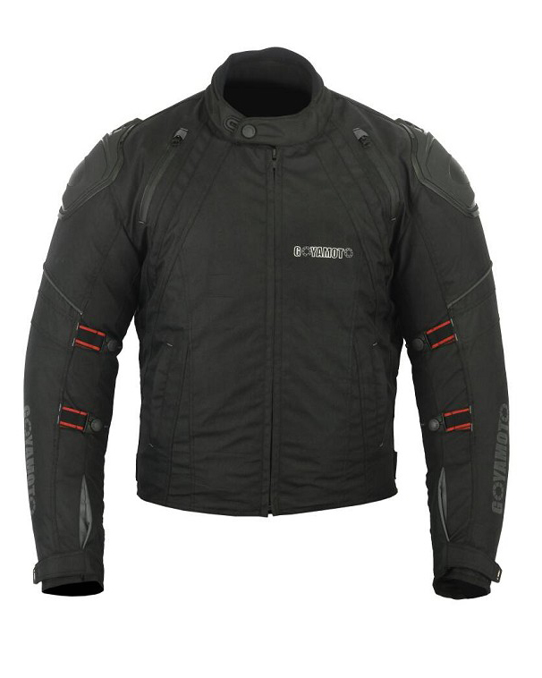CHAQUETA DE MOTO DEPORTIVA CON PROTECTORES EXTERIORES DE TPU Y TITANIO