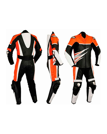 MONO DE PIEL DE UNA PIEZA CON PROTECCIONES DE TITANIO