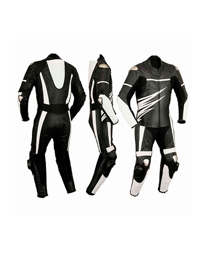 MONO DE PIEL DE UNA PIEZA CON PROTECCIONES DE TITANIO