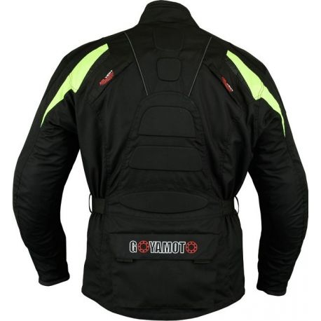 CHAQUETA DE MOTO EN CORDURA 3/4 UNISEX, PROTECTORES C.E Y 100% IMPERMEABLE