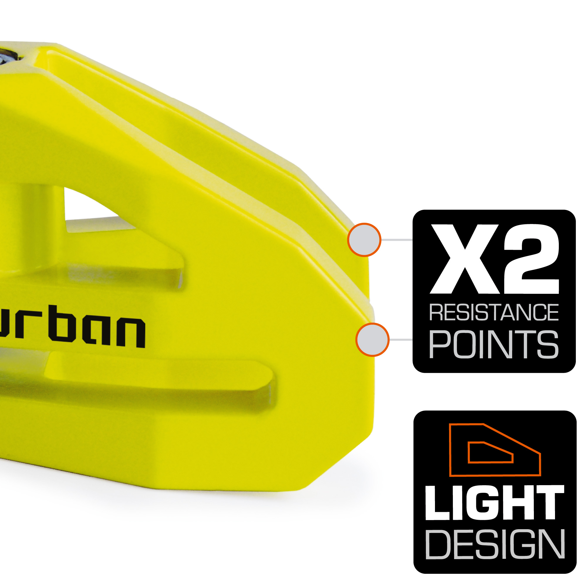 Pinza antirrobo de disco UR208Y URBAN