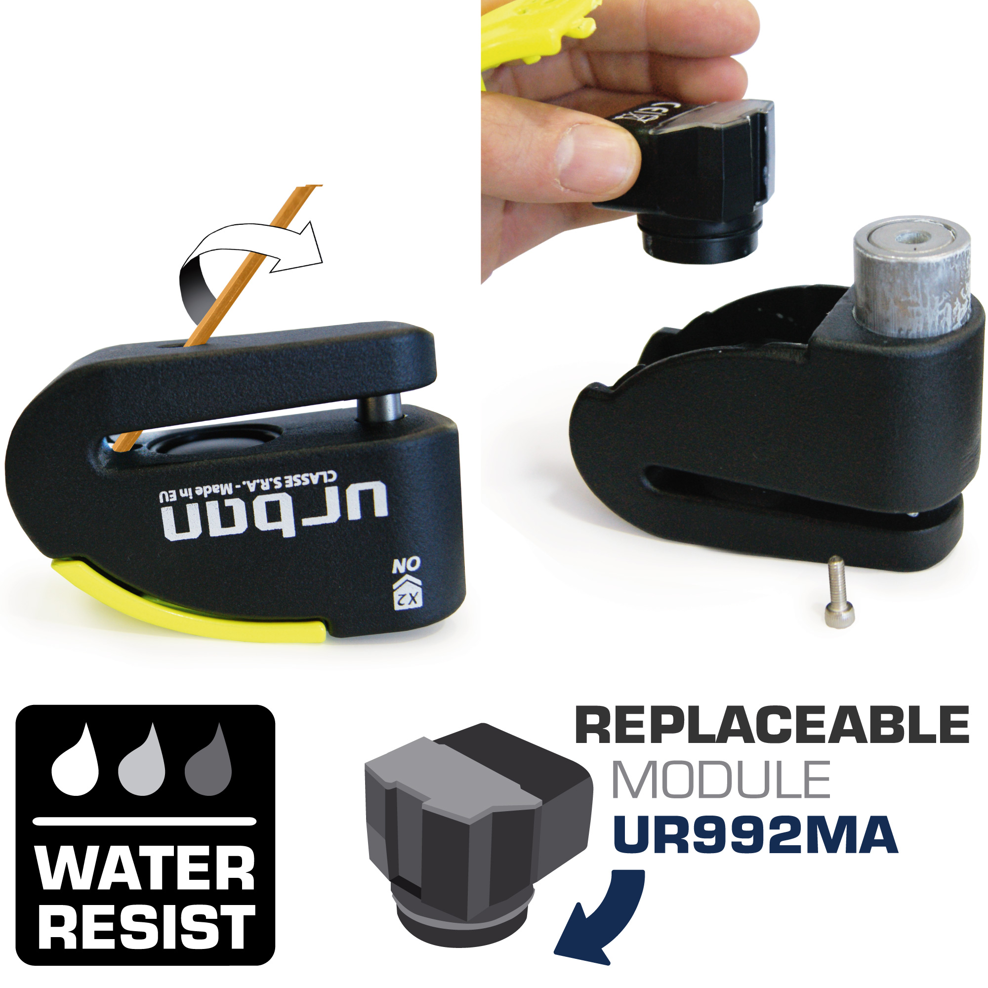 Antirrobo con alarma moto 999