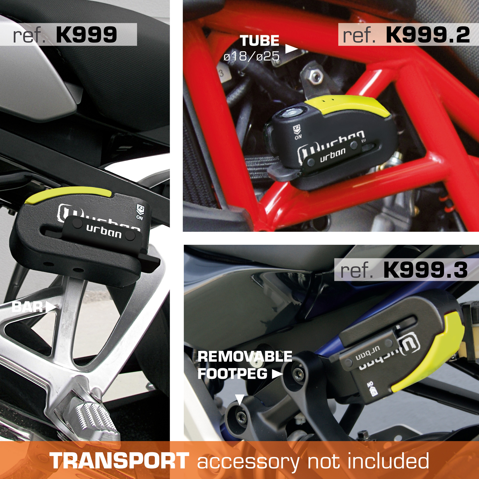 Antirrobo con alarma moto 999