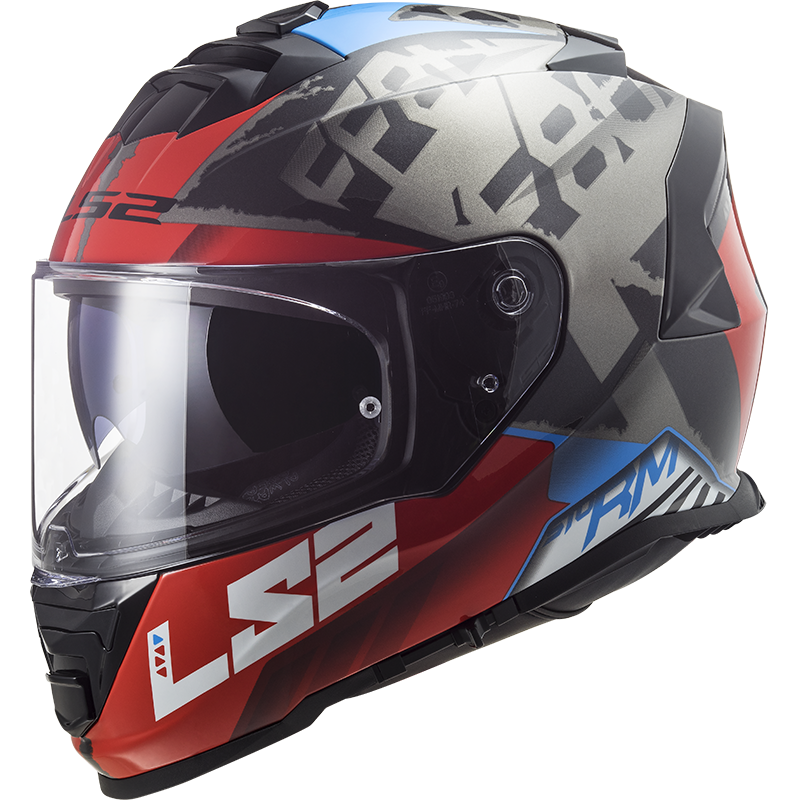 SPRINTER FF800 strom casco integral black red titanium