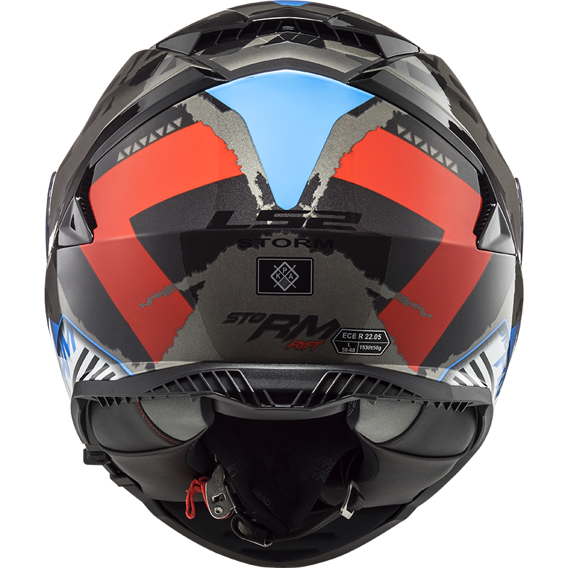 SPRINTER FF800 strom casco integral black red titanium