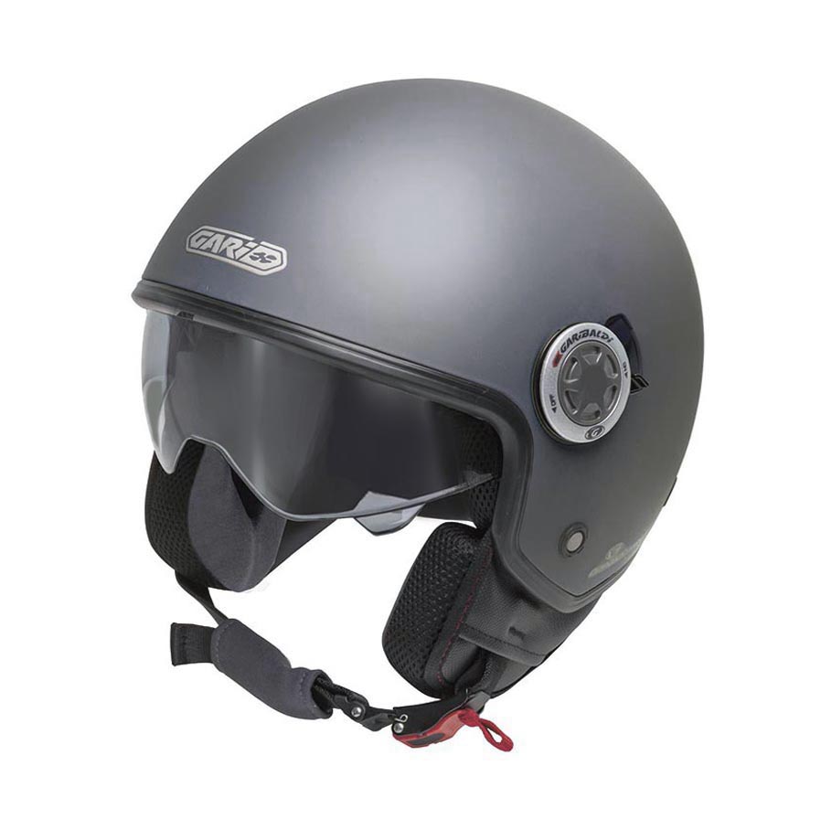 Casco jet g20 con gafas solar garibaldi color platinium