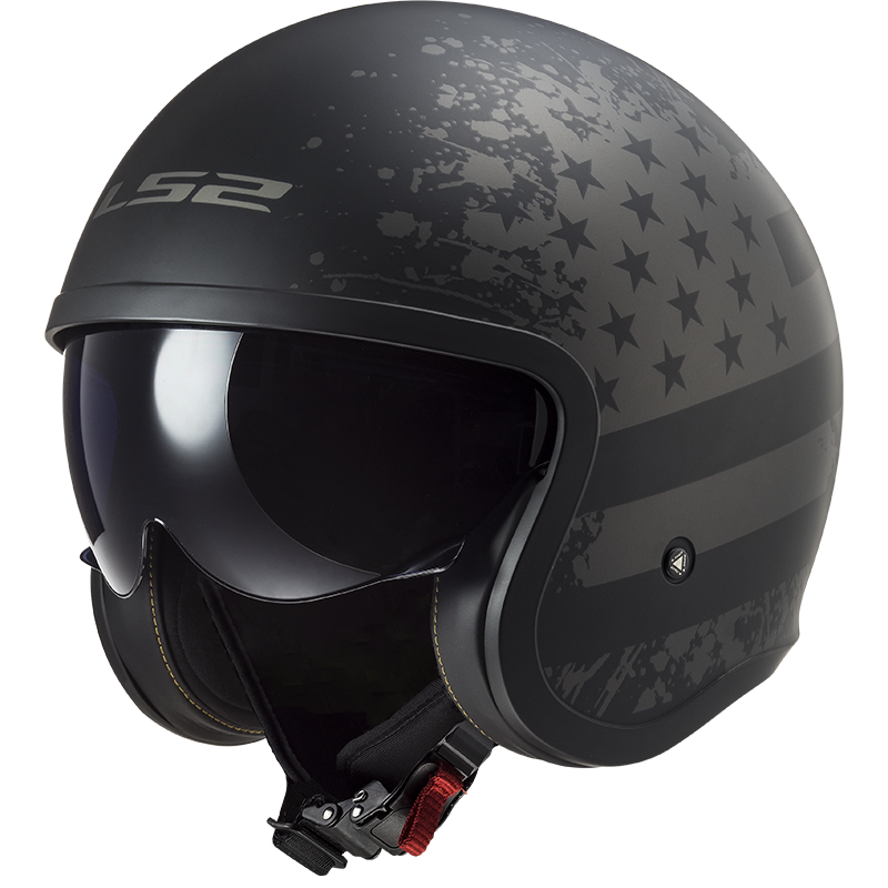 Casco jet custom of599 spifire black flag