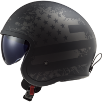 Casco jet custom of599 spifire black flag