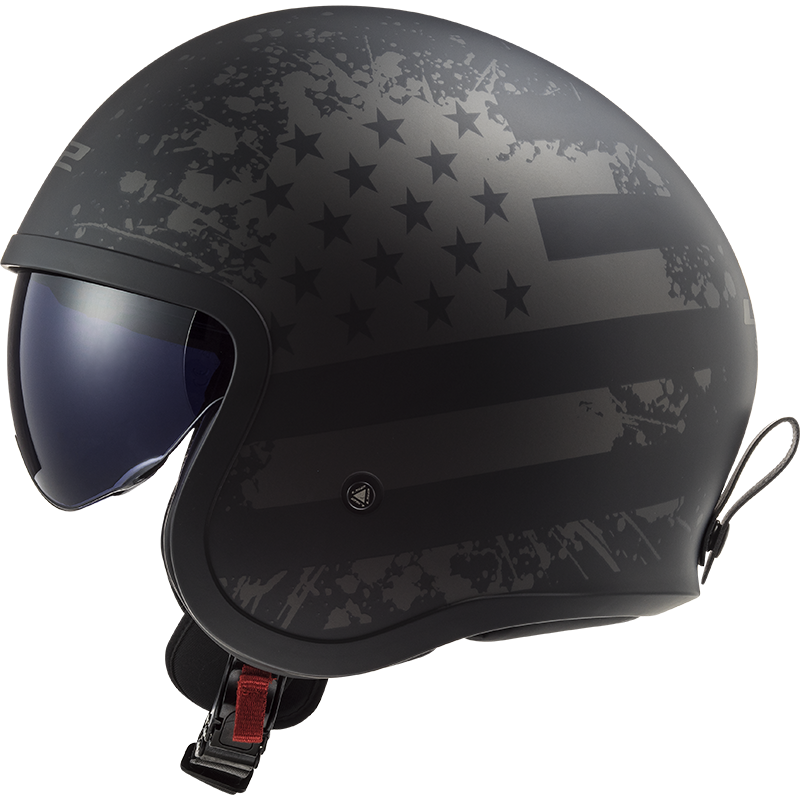 Casco jet custom of599 spifire black flag