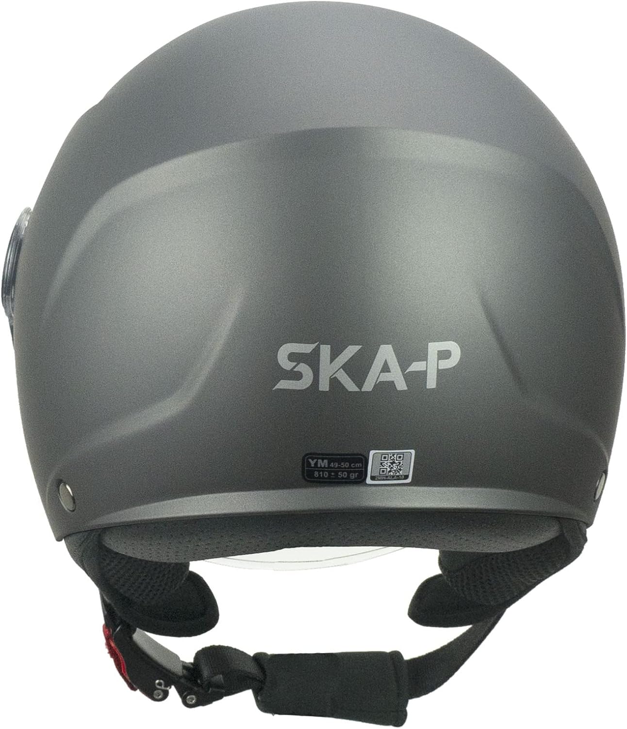 2MHA mono casco jet SKA-P juvenil antracite