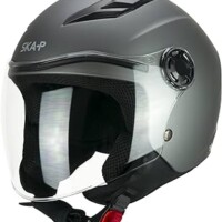 2MHA mono casco jet SKA-P juvenil antracite