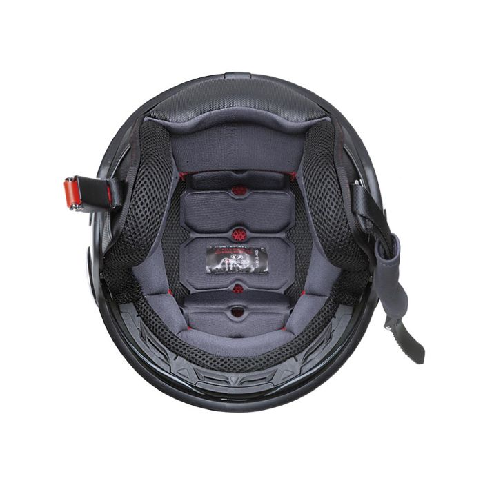 Casco jet g20 con gafas solar garibaldi color azul caribe